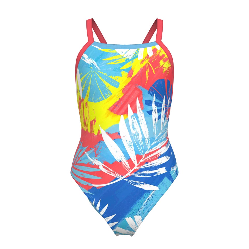 Women's Print Propel Back One Piece Red/Blue