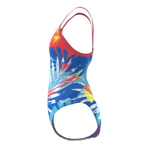 Women's Print Propel Back One Piece Red/Blue