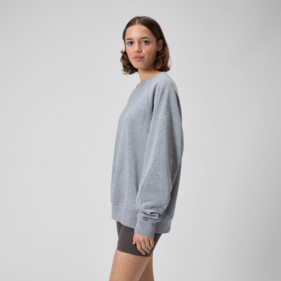 Unisex Fleece Crewneck Pullover Gray