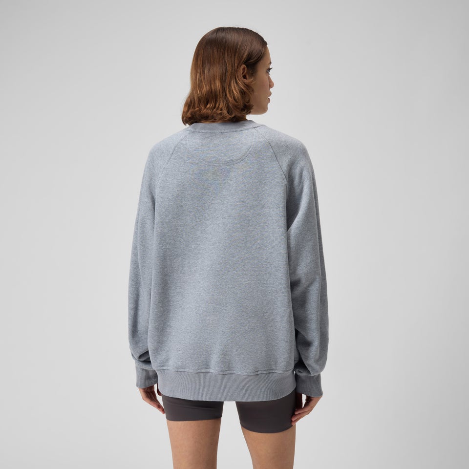 Unisex Fleece Crewneck Pullover Gray