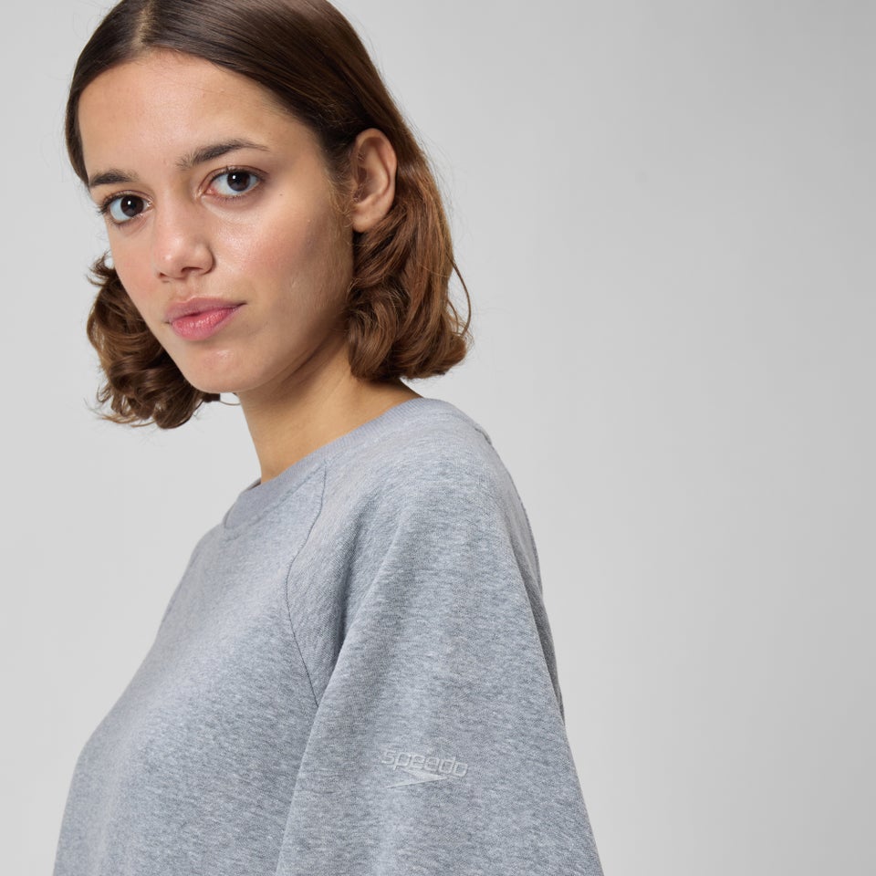 Unisex Fleece Crewneck Pullover Gray