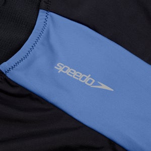 Monopièce à fermeture éclair pour femmes, noir/rouge