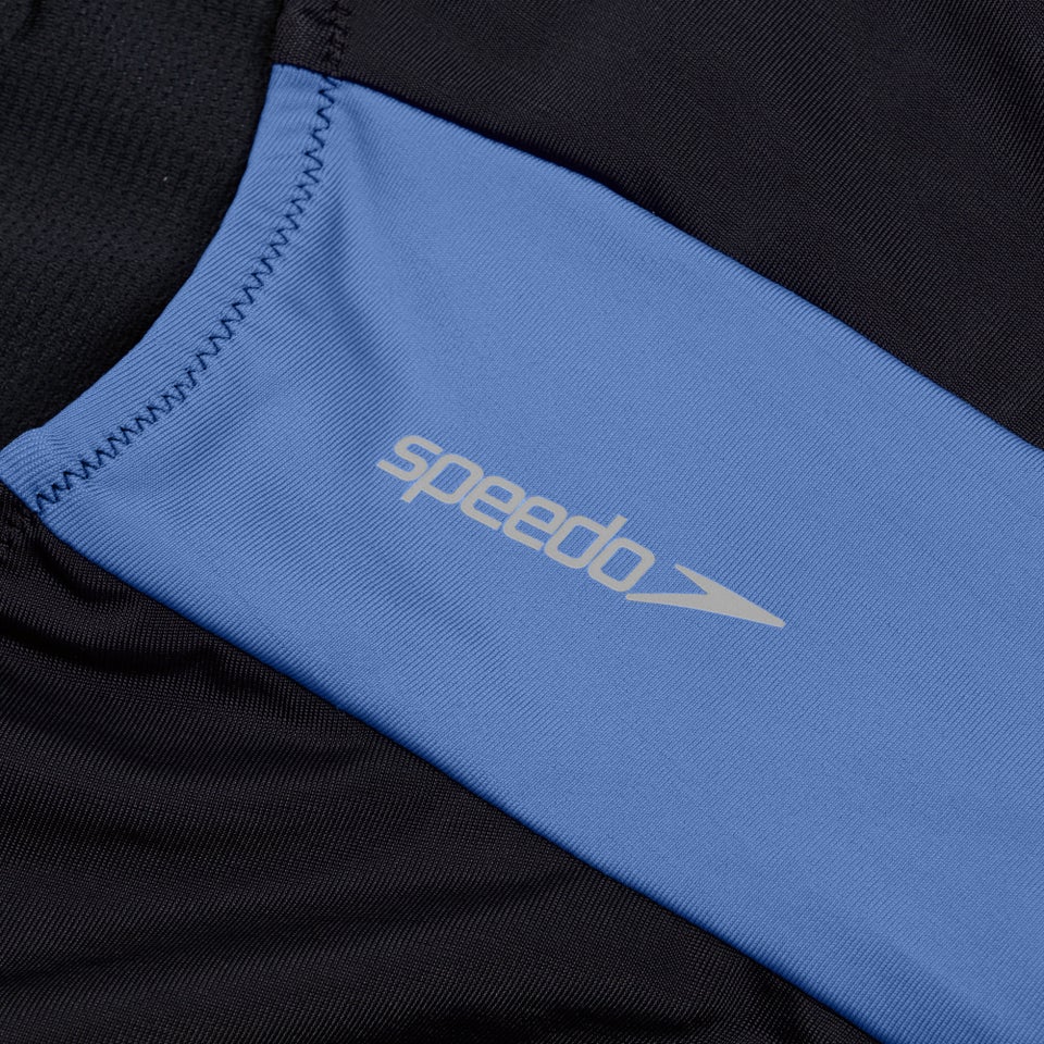 Monopièce à fermeture éclair pour femmes, noir/rouge