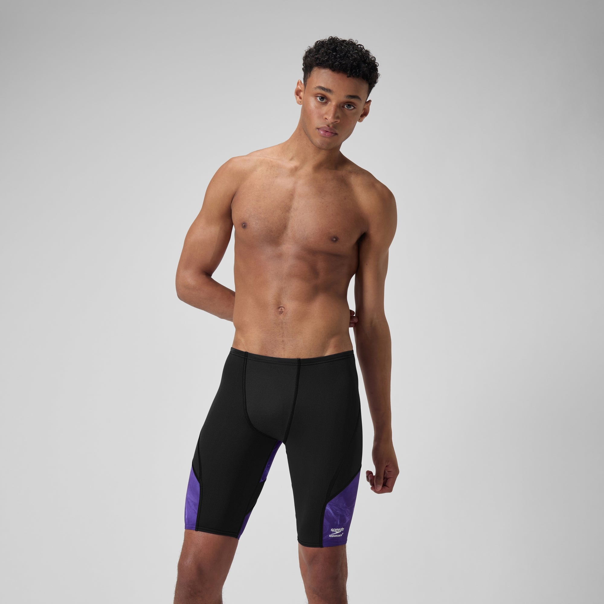Men's Lunar Storm Jammer Black/Purple | Speedo USA