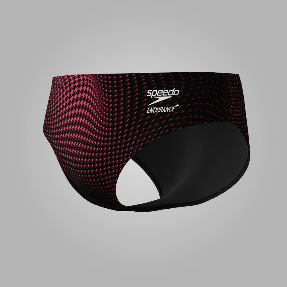 Men's Flow Brief Black/Maroon