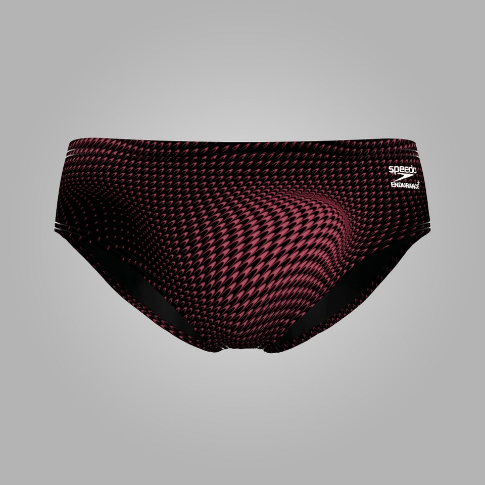 Men's Flow Brief Black/Maroon