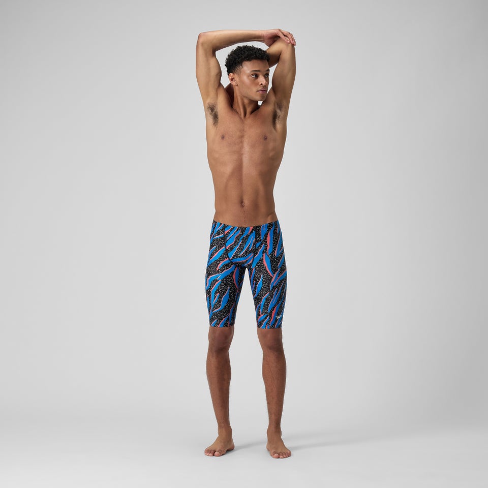 Men's Printed Jammer Blue/Black