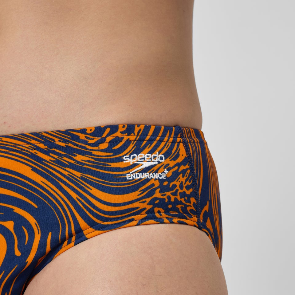 Caleçon orange/bleu marine pour hommes Hydrochasm