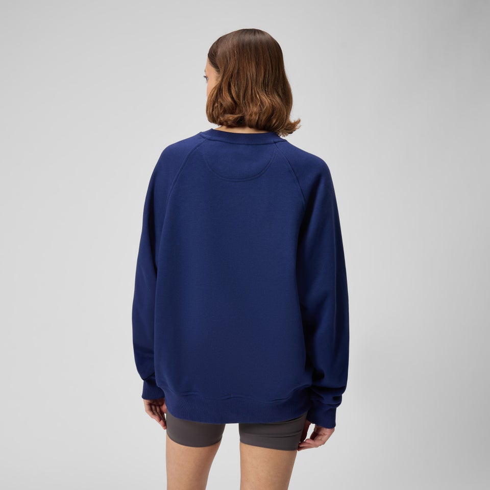 Maillot ras du cou en polaire unisexe, bleu marine