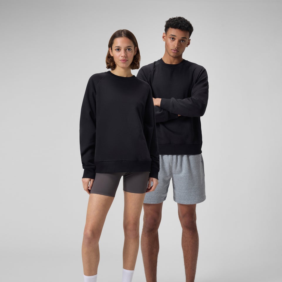 Unisex Fleece Crew Black