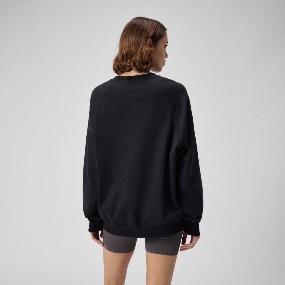 Maillot ras du cou en polaire unisexe, noir