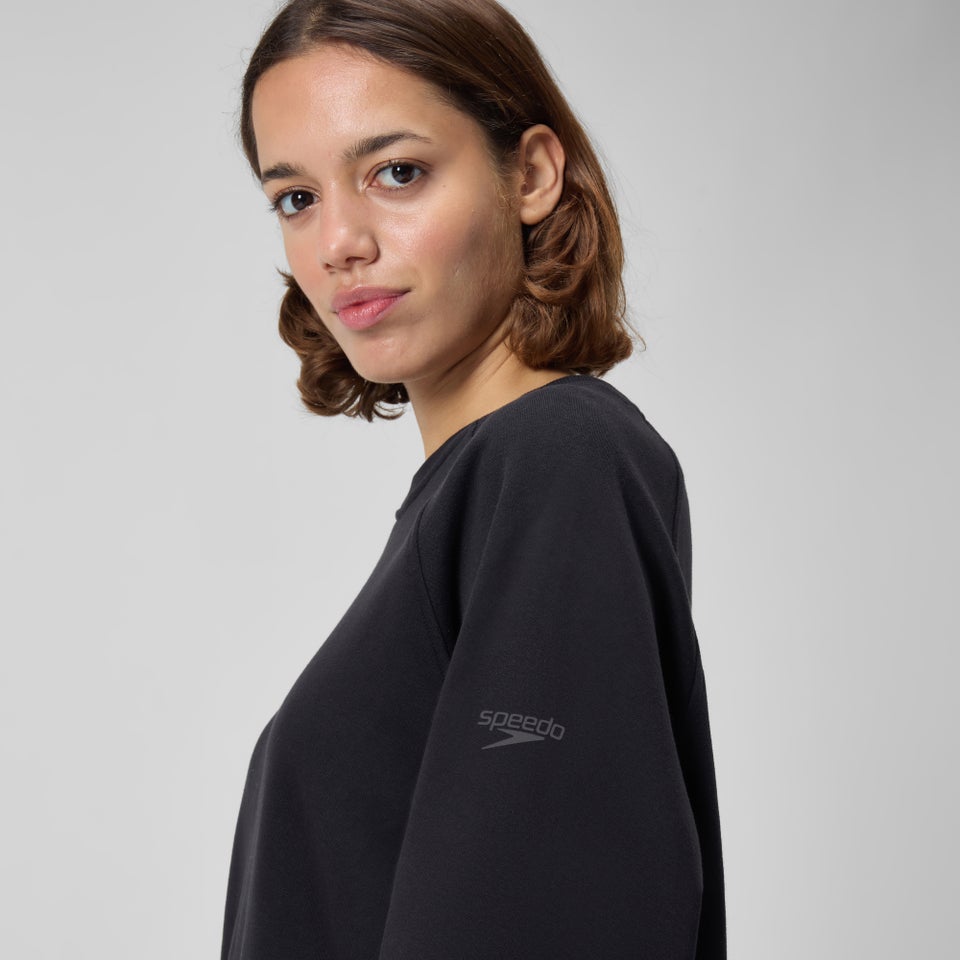 Unisex Fleece Crew Black