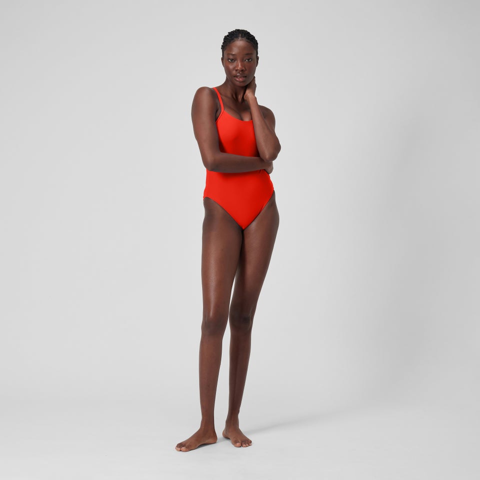 Monopièce dos nageur pour femmes, Rouge