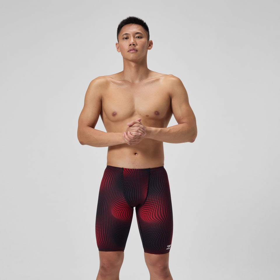 Cuissard de natation rouge pour hommes Flow
