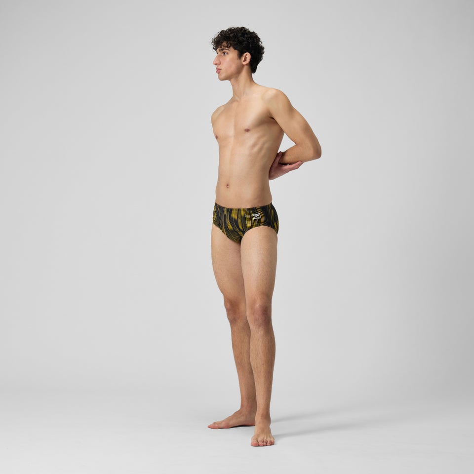 Men's Space Train Brief Yellow/Black