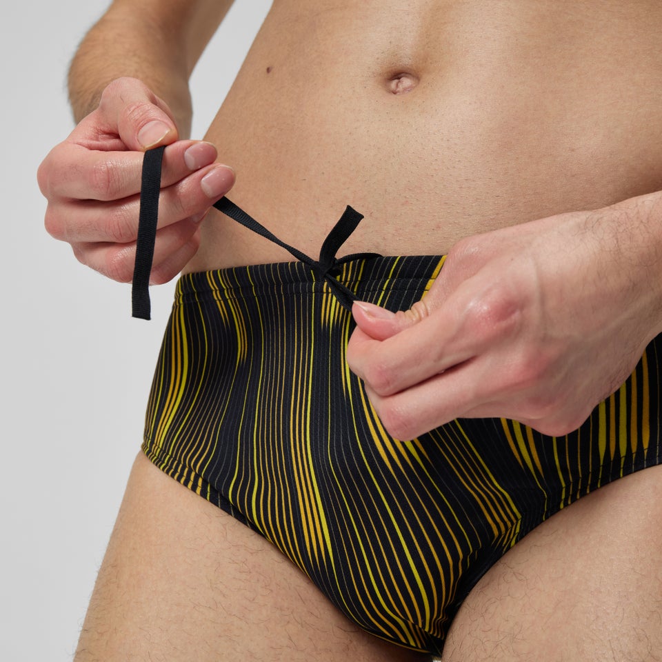 Men's Space Train Brief Yellow/Black
