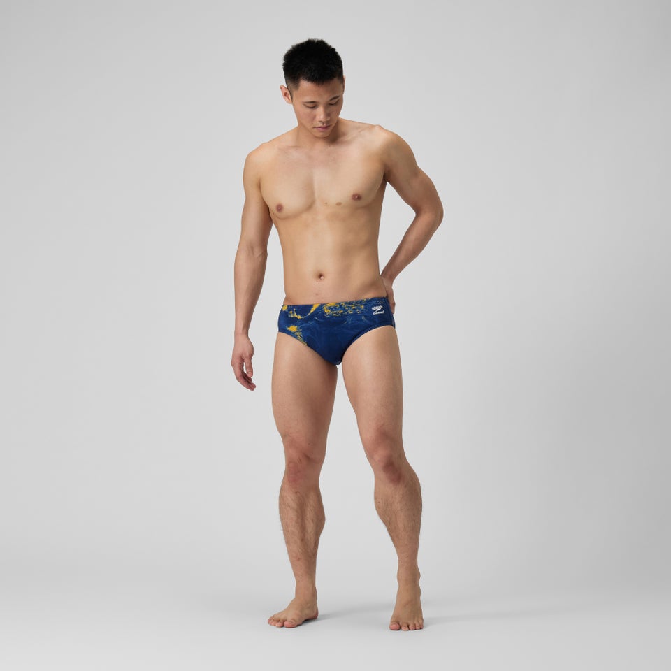 Caleçon boxeur ajusté boxeur ajusté Lunar Storm pour hommes, bleu marine