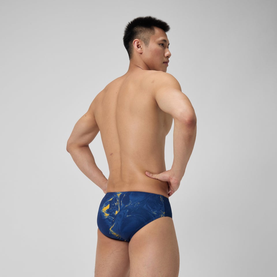 Caleçon boxeur ajusté boxeur ajusté Lunar Storm pour hommes, bleu marine