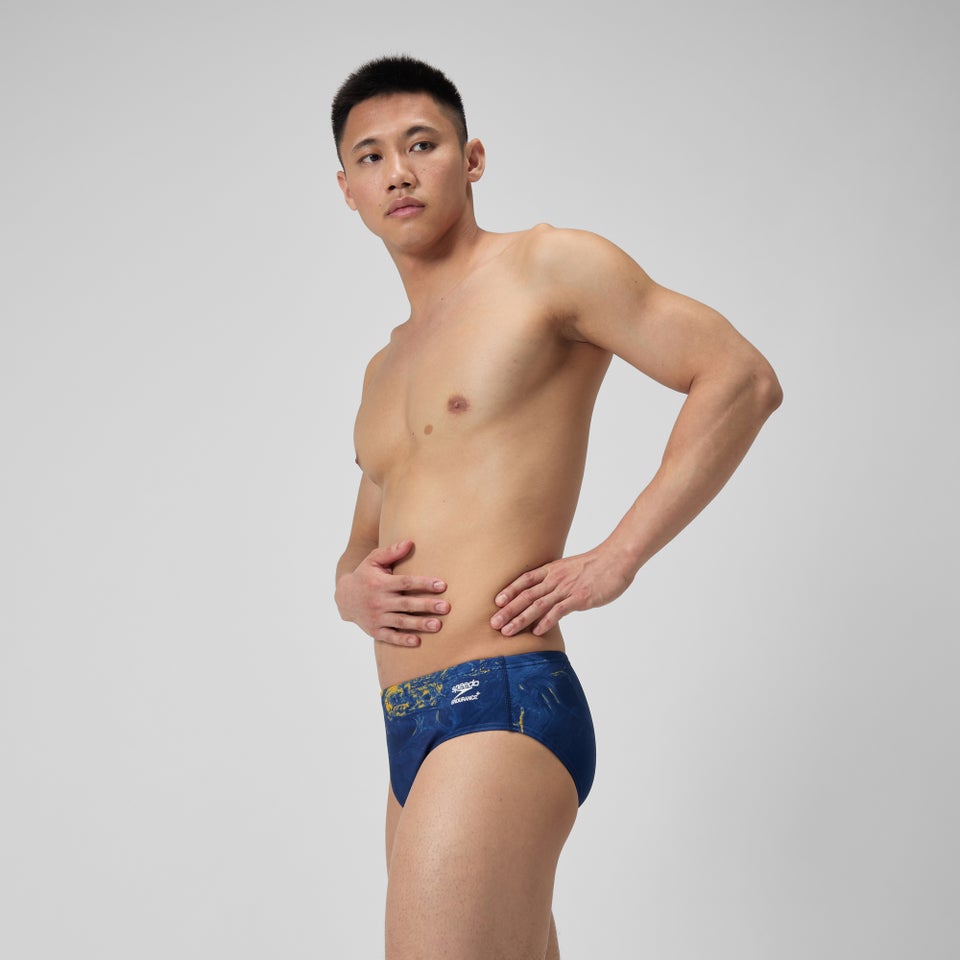 Caleçon boxeur ajusté boxeur ajusté Lunar Storm pour hommes, bleu marine