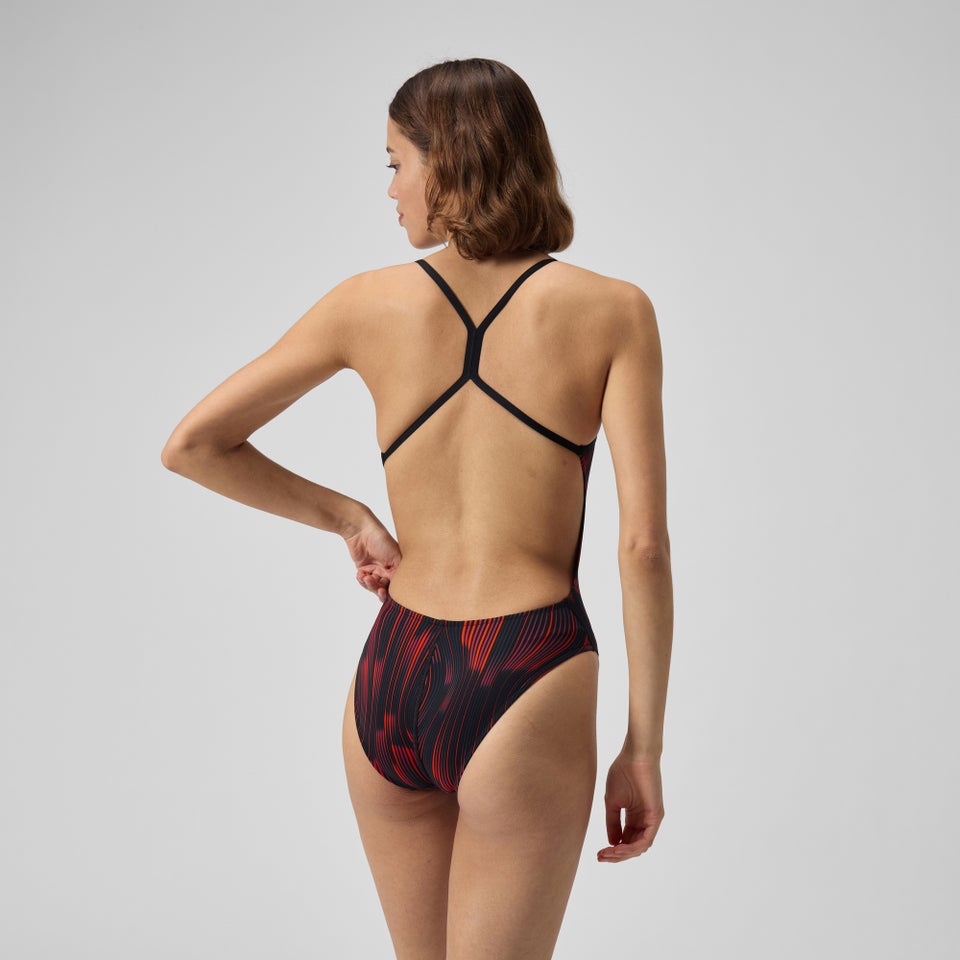 Women's Space Train One Back One Piece Red/Navy