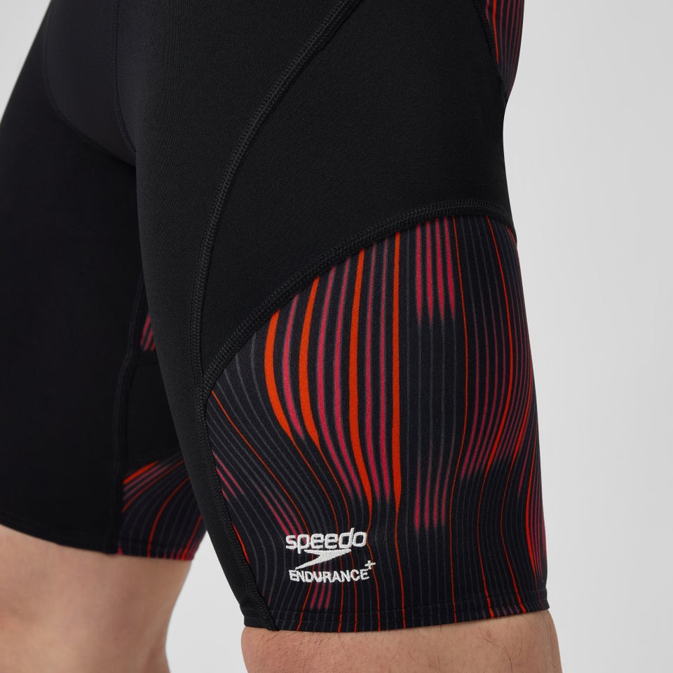 Cuissard de natation Space Train pour hommes, rouge/bleu marine