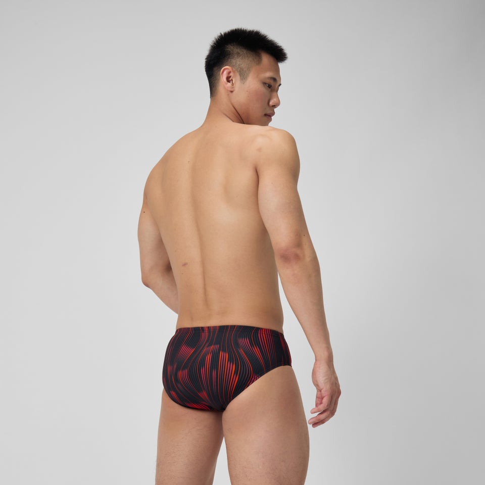 Men's Space Train Brief Red/Navy