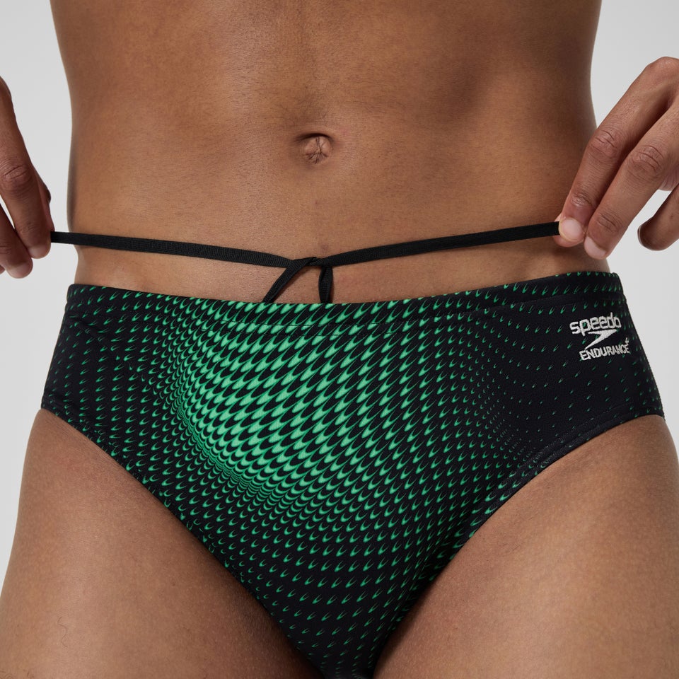 Caleçon noir/vert pour hommes Flow