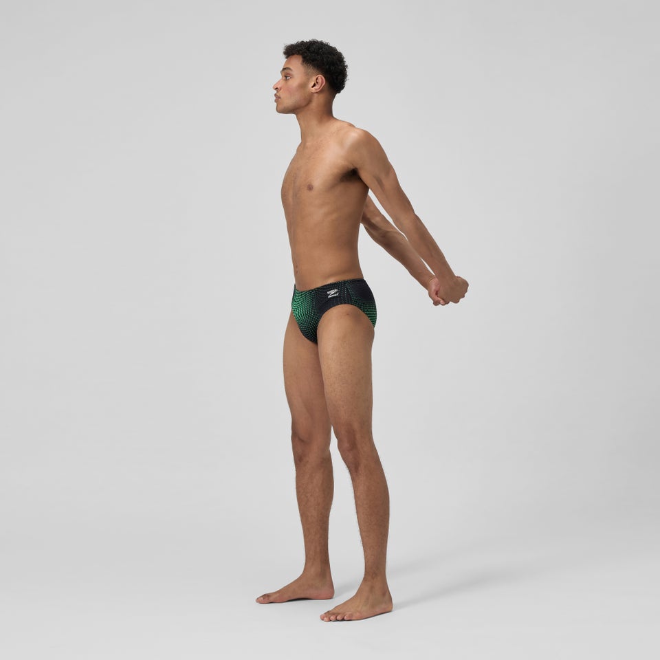 Caleçon noir/vert pour hommes Flow