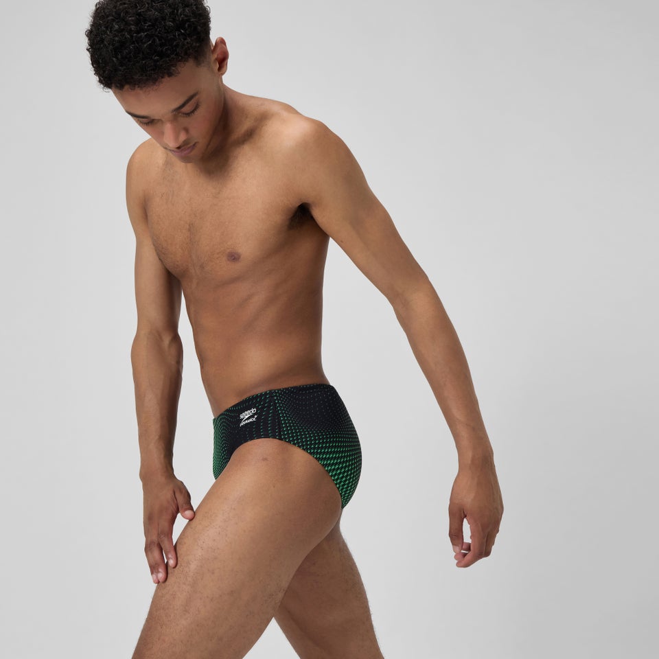 Caleçon noir/vert pour hommes Flow