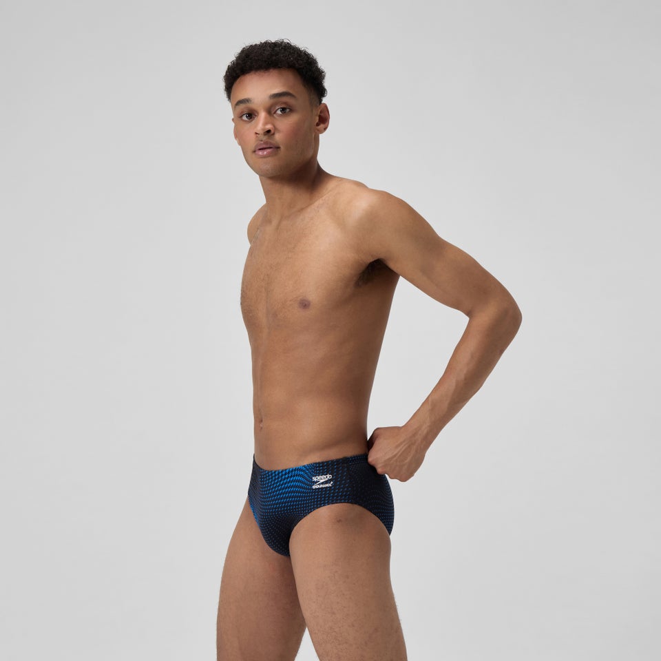 Caleçon noir/bleu pour hommes Flow