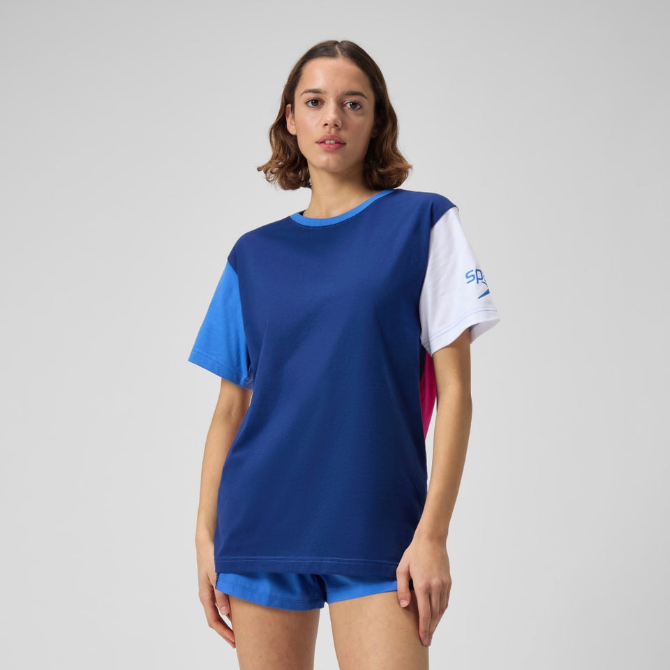 Women's Colorblock Vibe Tee Navy/Purple