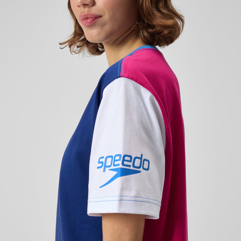 Women's Colorblock Vibe Tee Navy/Purple