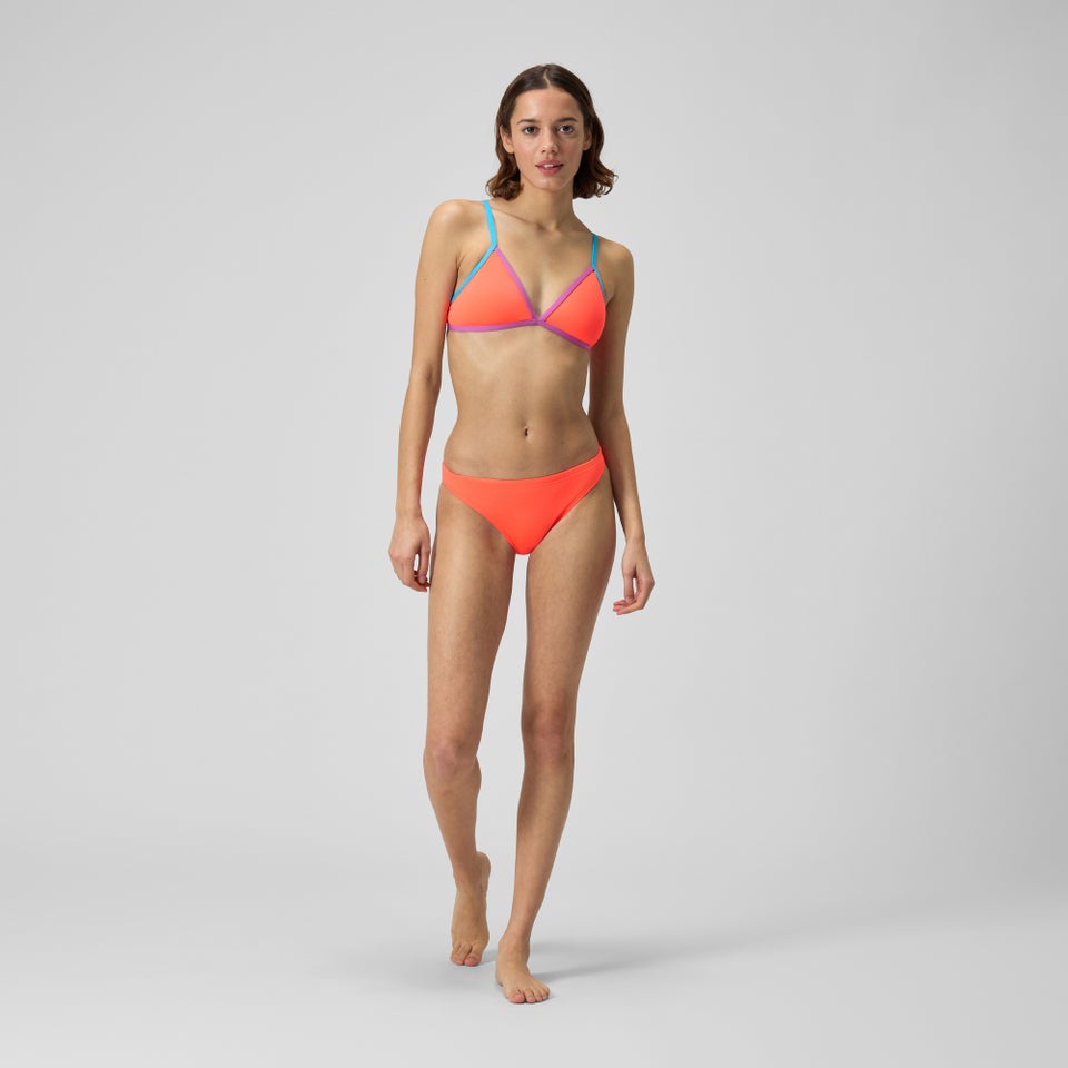 Women's Solid Crossback Triangle Top Red/Black