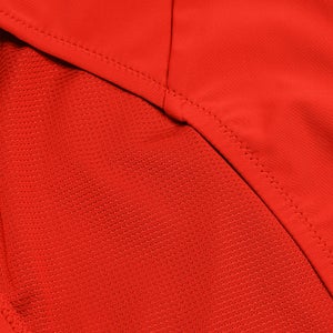 Damen Einfarbige Bikinihose mit hohem Bund Rot