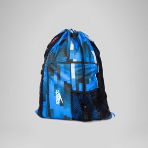 Printed Deluxe Ventilator Mesh Bag Blue - One Size