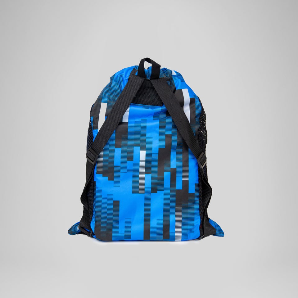 Printed Deluxe Ventilator Mesh Bag Blue