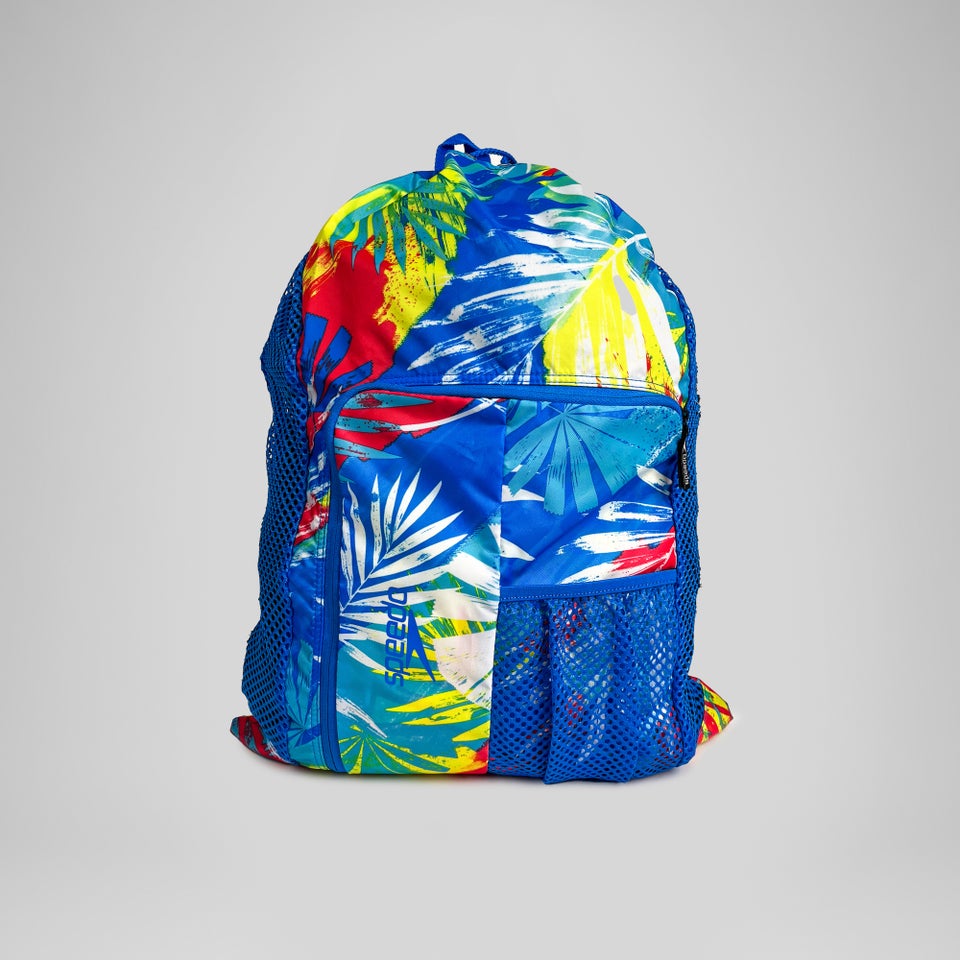 Printed Deluxe Ventilator Mesh Bag Blue