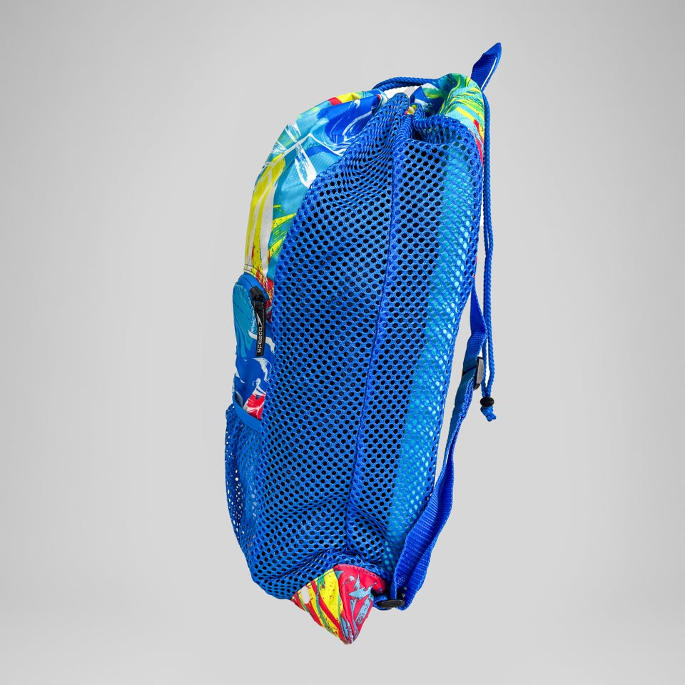Printed Deluxe Ventilator Mesh Bag Blue