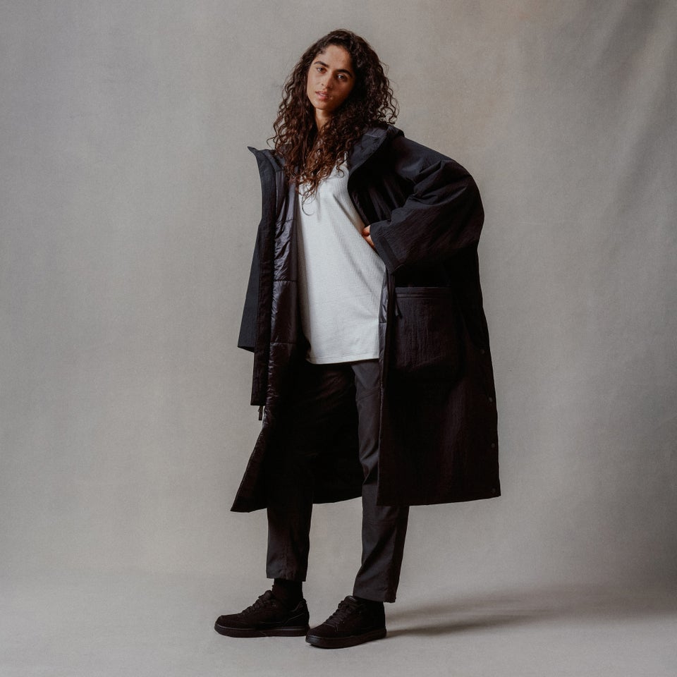 Unisex Corner Changing Robe - Black