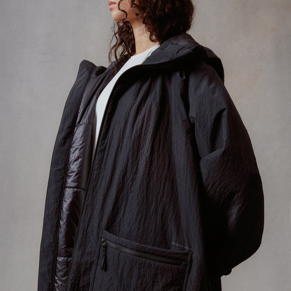 Unisex Corner Changing Robe - Black