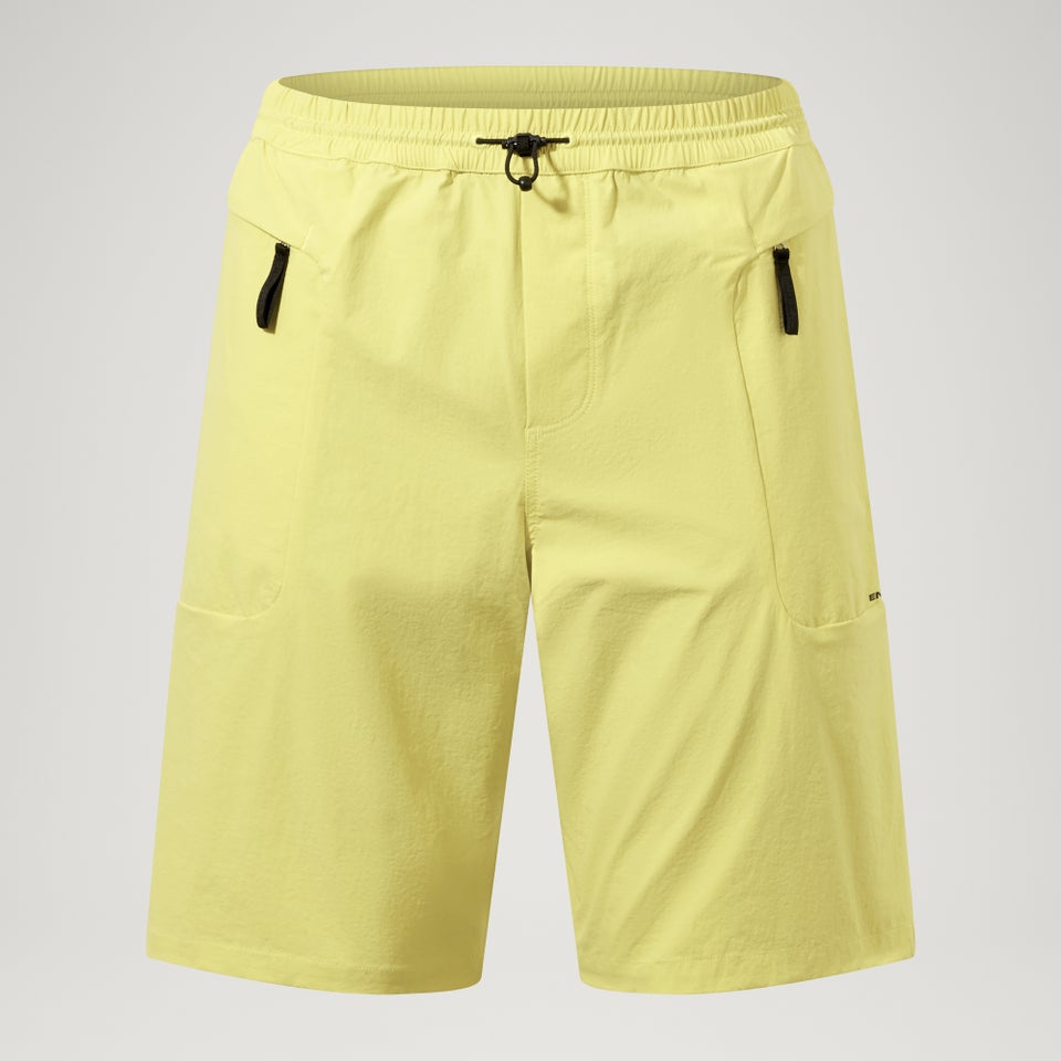Unisex Corner Shorts (With Liner) - Celery