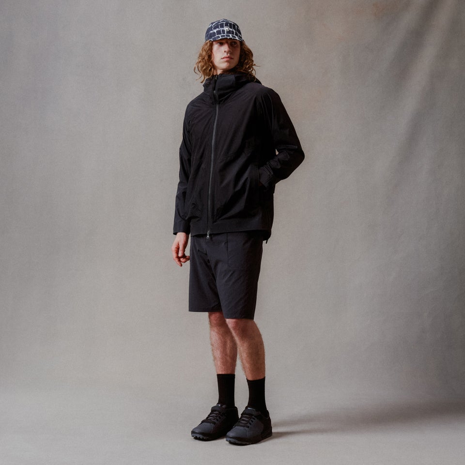 Unisex Corner Waterproof Jacket - Black