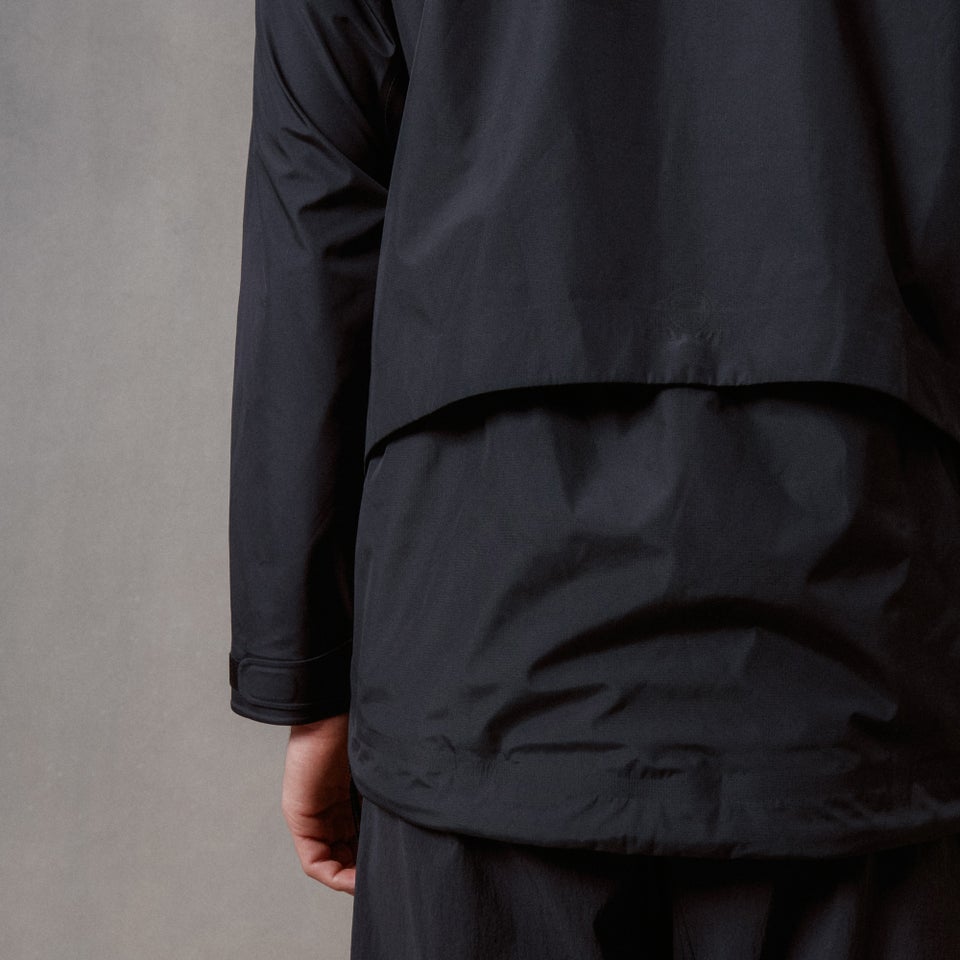 Unisex Corner Waterproof Jacket - Black