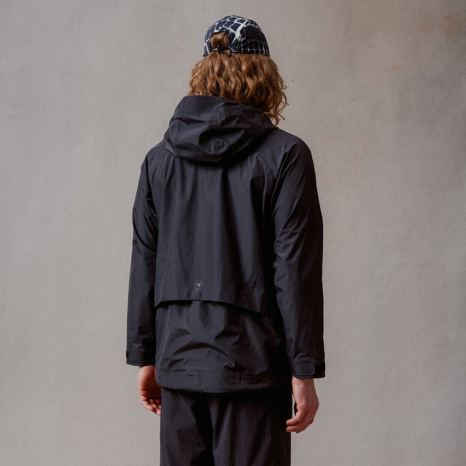 Unisex Corner Waterproof Jacket - Black