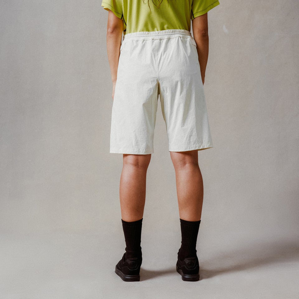 Unisex Corner Shorts (With Liner) - Whisper White