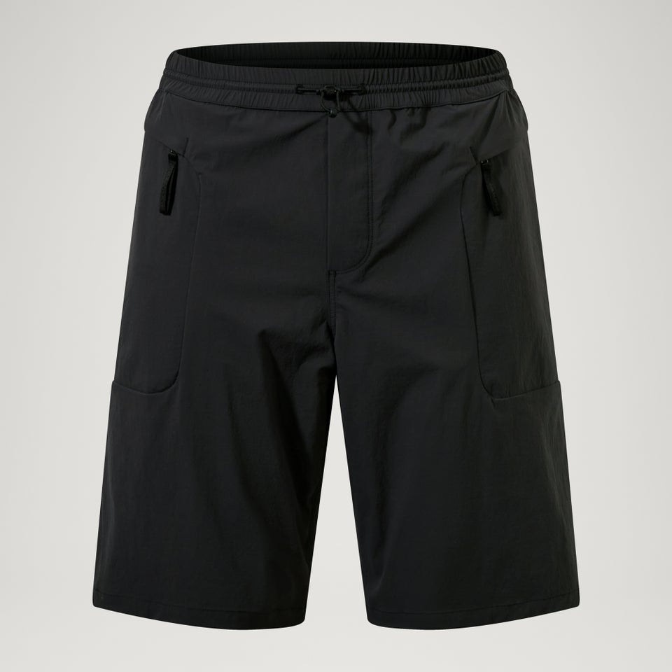 Unisex Corner Shorts (With Liner) - Black