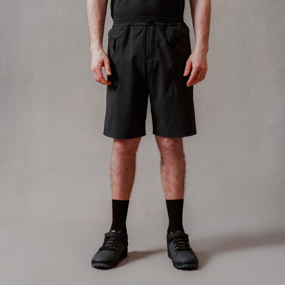 Unisex Corner Shorts (With Liner) - Black
