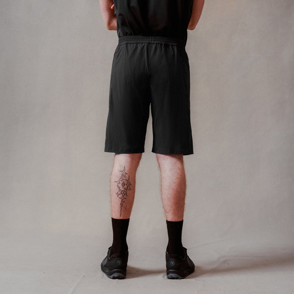 Unisex Corner Shorts (With Liner) - Black