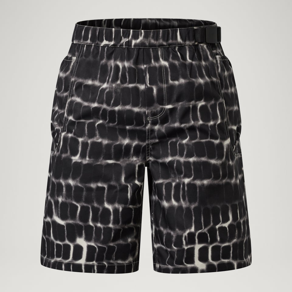 Unisex Corner V Shorts - Black Camo