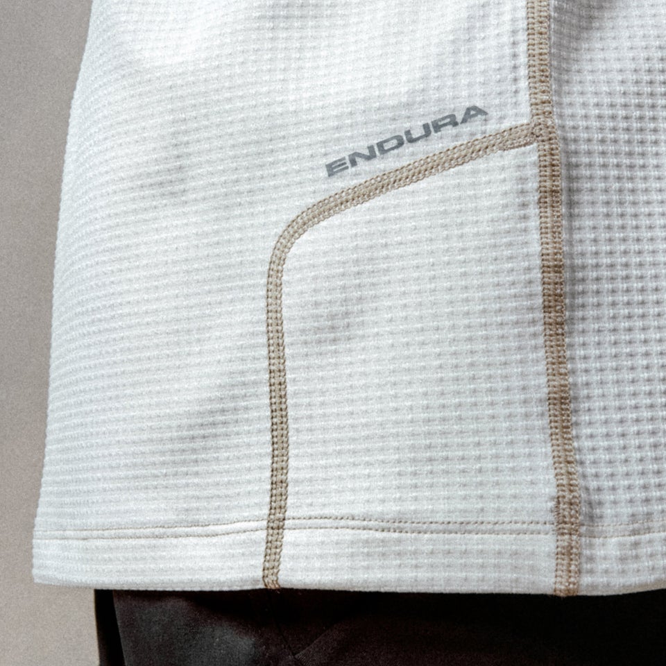 Unisex Kurzarm-Corner-Shirt Weiß